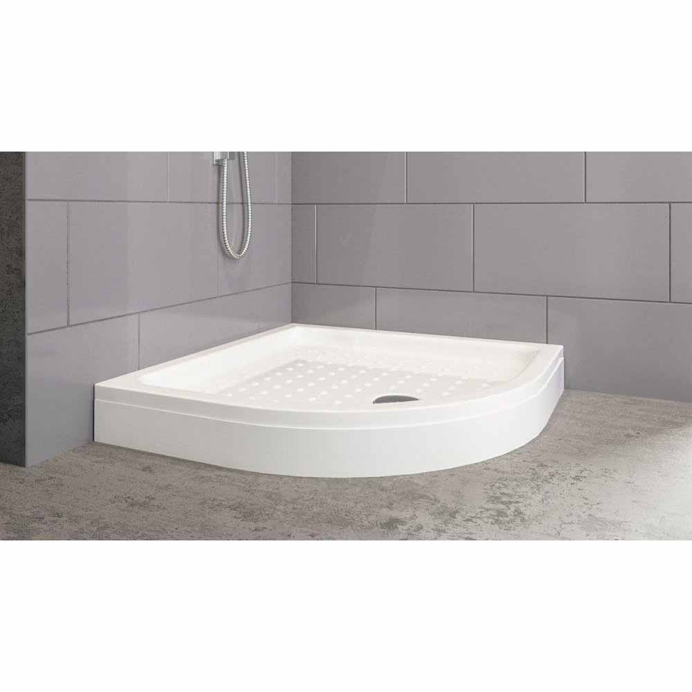 Aquanil Kaiser Panelli Oval Duş Teknesi Beyaz 90X90Cm küçük görsel