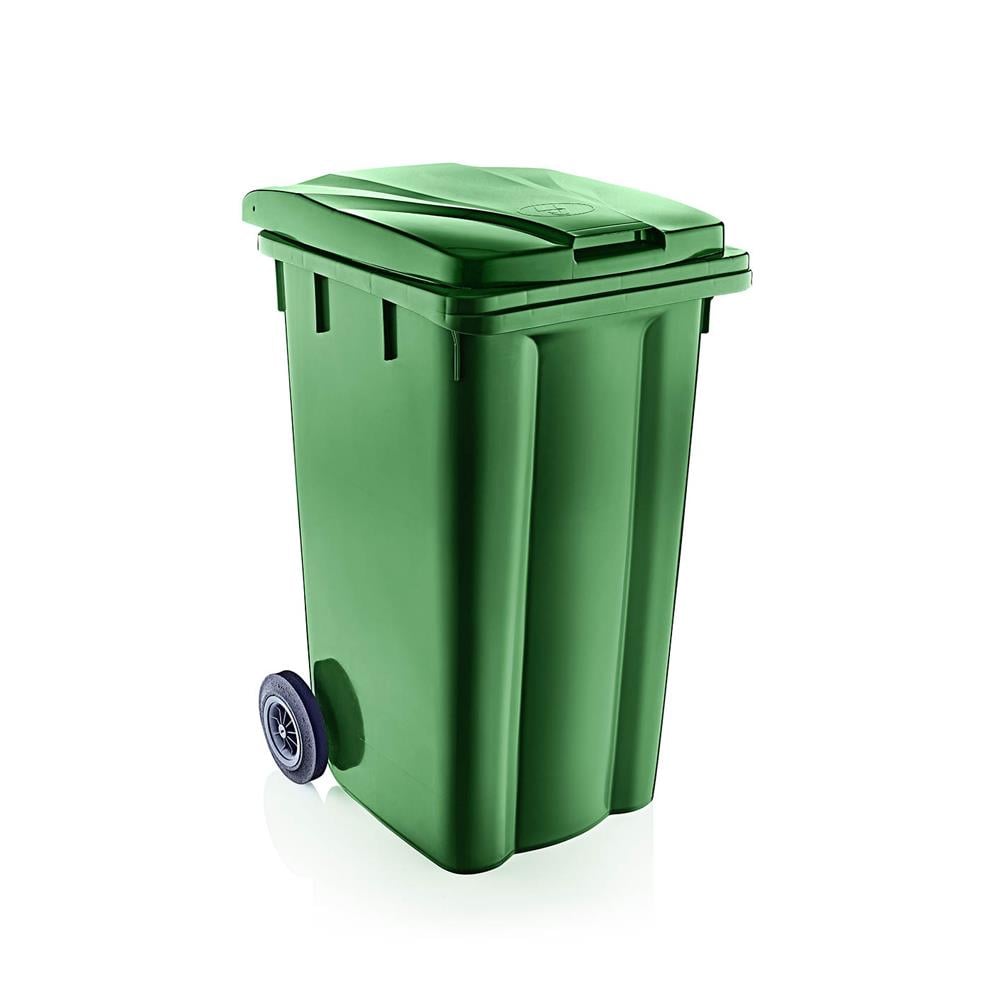 Şenyayla 240 Lt Tekerlekli Çöp Konteyneri Yeşil 6510 görseli