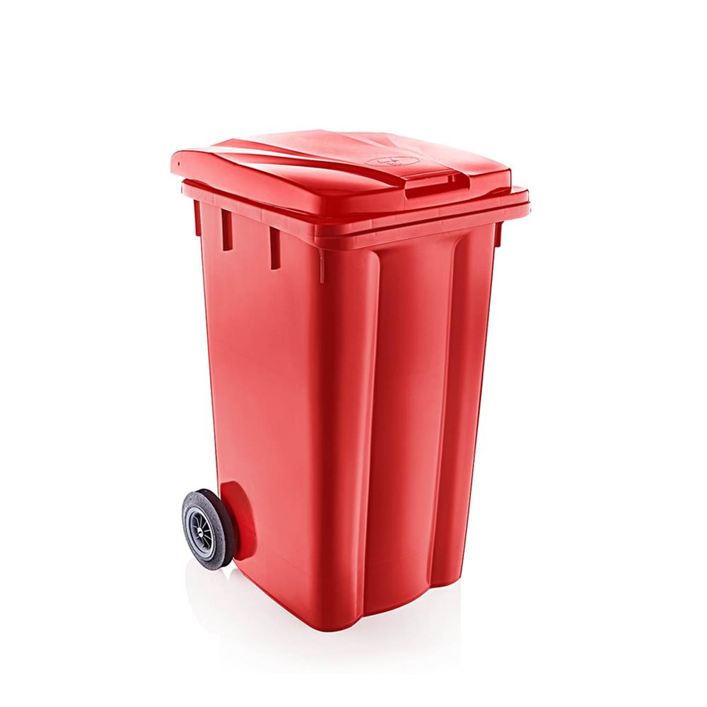 Şenyayla 240 Lt Tekerlekli Çöp Konteyneri Kırmızı 6510 görseli