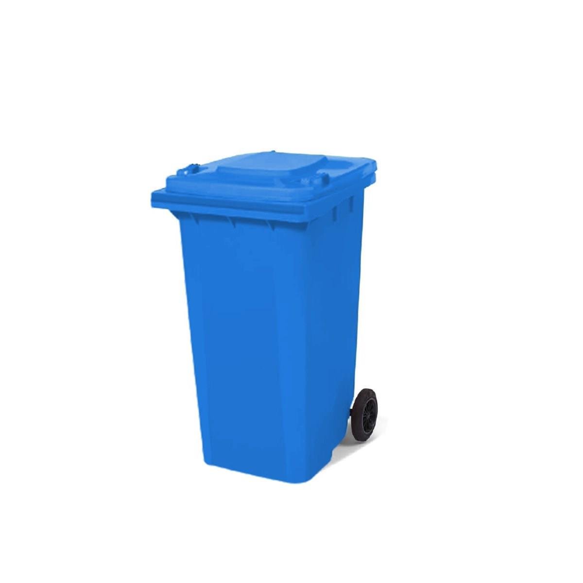 120 Lt Tekerlekli Çöp Konteyner Mavi Ctk-3003 görseli