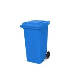 120 Lt Tekerlekli Çöp Konteyner Mavi Ctk-3003 küçük görsel