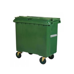 660 Lt Tekerlekli Çöp Konteyner Yeşil Ctk-6600 küçük görsel