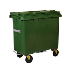 Kayaplas Çöp Konteyneri 770 Lt Pedallı Yeşil küçük görsel