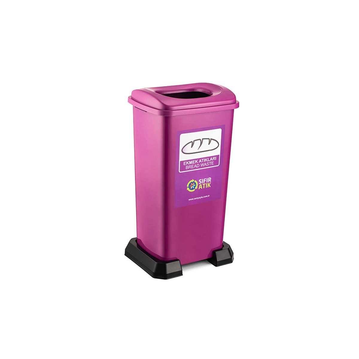 Şenyayla 4398 Sıfır Atık Geri Dönüşüm Kutusu 70Lt Ekmek görseli