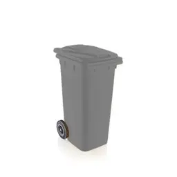 Şenyayla 120 Lt Tekerlekli Çöp Konteyneri Gri 6505 küçük görsel