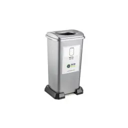 Şenyayla 4398 Sıfır Atık Geri Dönüşüm Kutusu 70Lt Metal küçük görsel