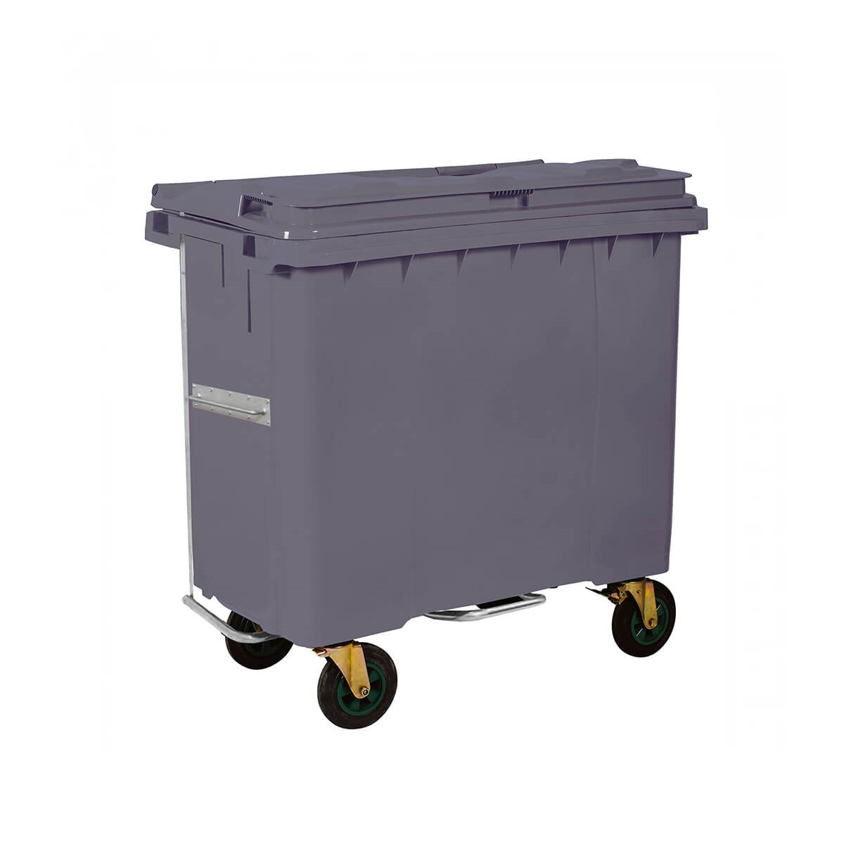 Kayaplas Çöp Konteyneri 770 Lt Pedallı Gri görseli