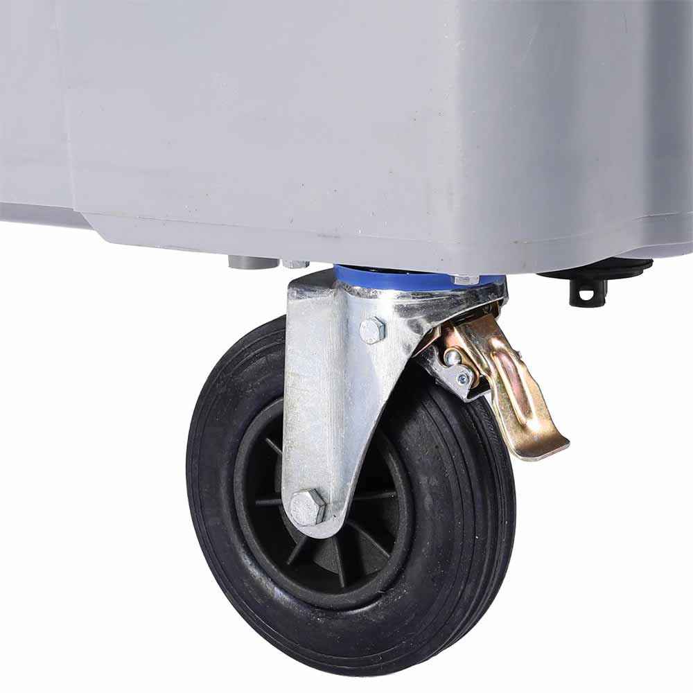 Kayaplas Çöp Konteyneri 770 Lt Pedallı Gri küçük görsel