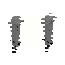 120 Lt Tekerlekli Çöp Konteyner Pedallı Gri Ctk-3006 küçük görsel