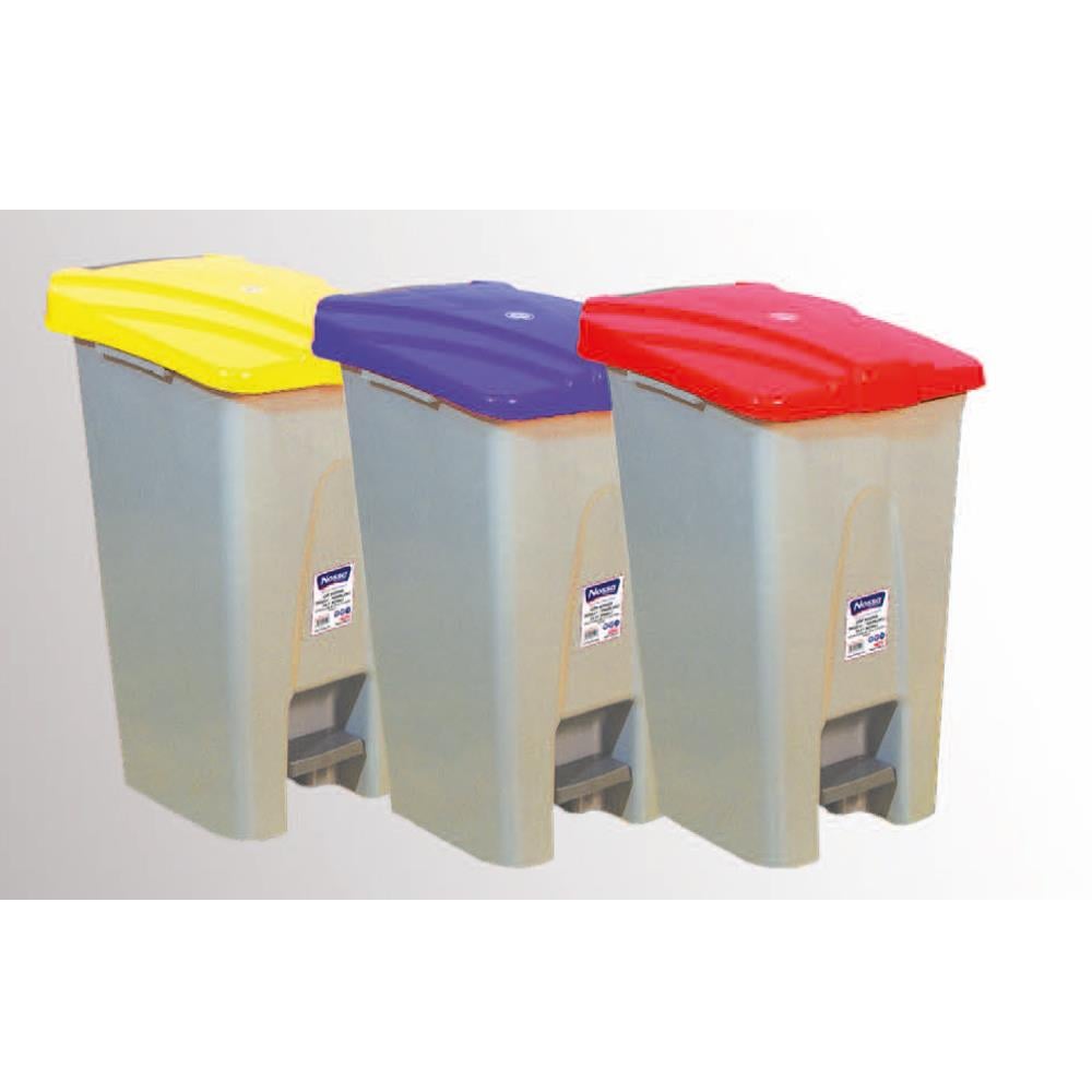 70 Lt Tekerlekli Çöp Konteyner Pedallı PCK-1470 küçük görsel