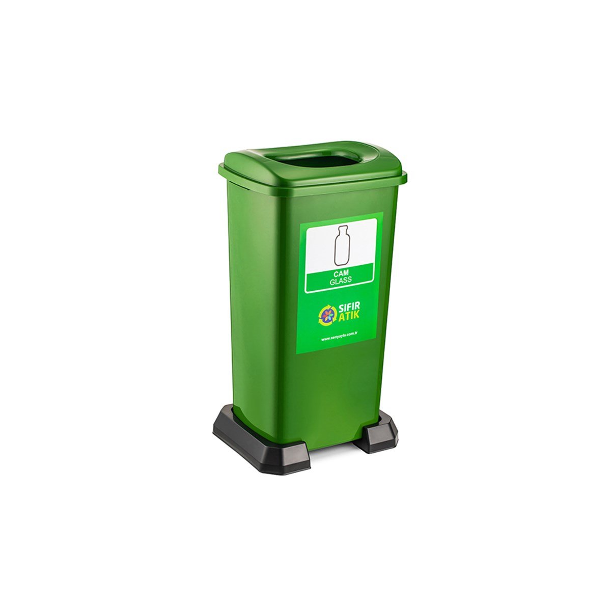 Şenyayla 4398 Sıfır Atık Geri Dönüşüm Kutusu 70Lt Cam görseli
