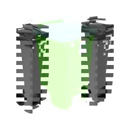 Şenyayla 4265 Tekerlekli Pedallı Çöp Kovası 85 Lt Yeşil küçük görsel