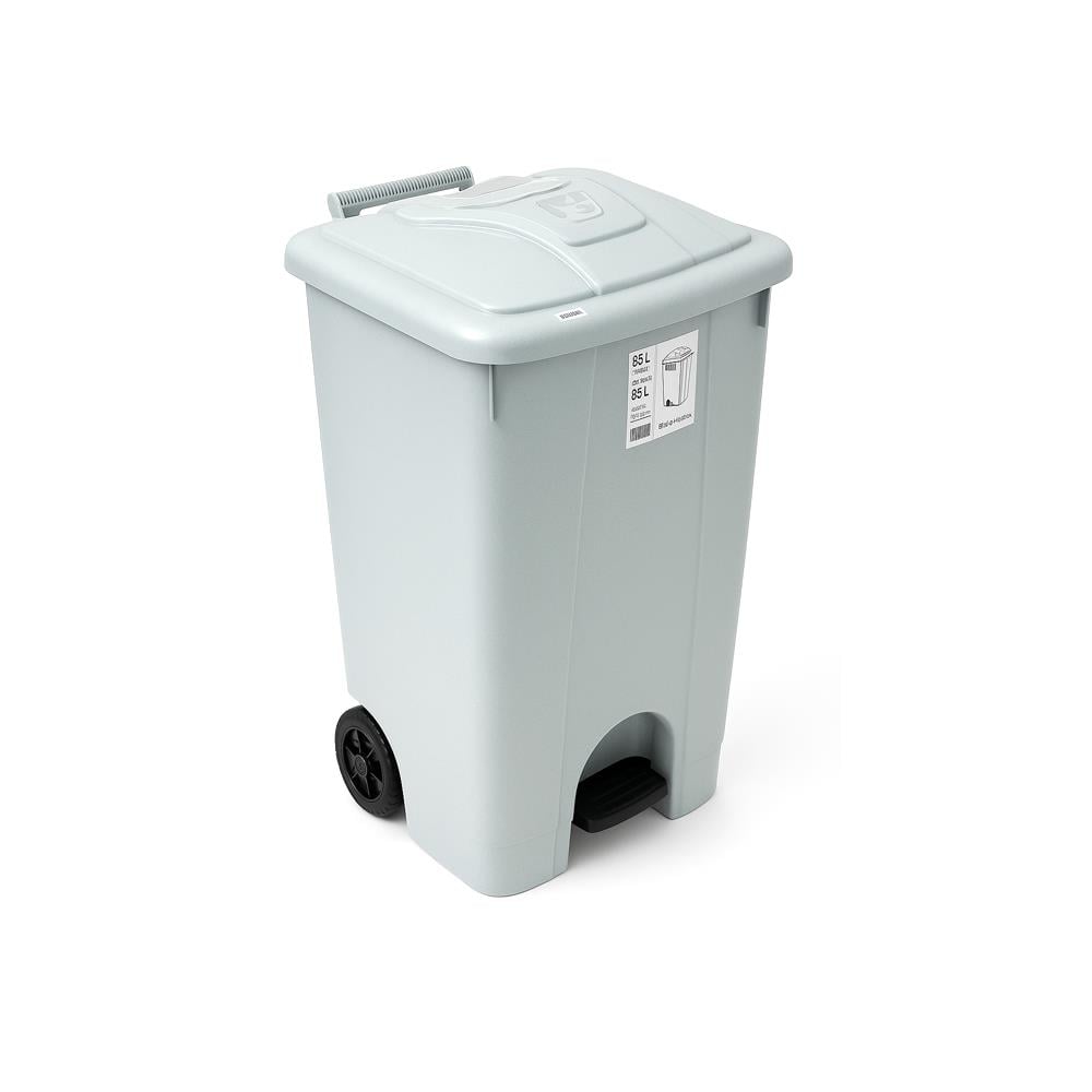 Şenyayla 4265 Tekerlekli Pedallı Çöp Kovası 85 Lt Gri görseli