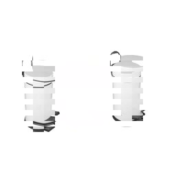 Maxiflow Standart Çöp Kovası Boyalı Beyaz 5 Lt 18204 (8'li Koli) küçük görsel