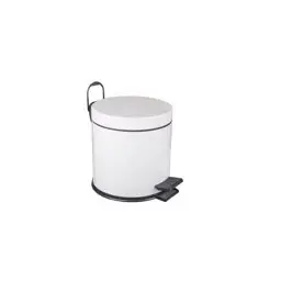 Maxiflow Standart Çöp Kovası Boyalı Beyaz 5 Lt 18204 (8'li Koli) küçük görsel