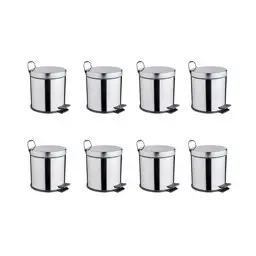 Maxiflow Mikro Pedallı Çöp Kovası 5 Lt Ss430 13212 (8li Koli) küçük görsel