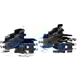 Doggie Konfor Deri Pati Desenli Köpek Boyun Tasması Mavi 3x42-50Cm SBT3036MROYALBLUE küçük görsel