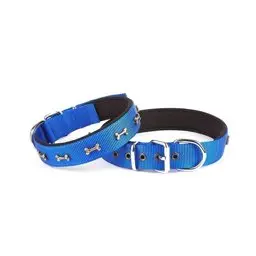 Doggie Konfor Dokuma Kemikli Köpek Boyun Tasması Mavi 2,5x42-50Cm DSBT2562LROYALBLUE küçük görsel
