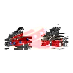 Doggie Konfor Deri Nazar Boncuklu Köpek Boyun Tasması Kırmızı 2,5x37-45Cm SBT2523MRED küçük görsel