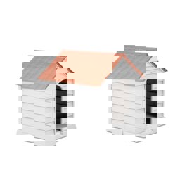 Şenyayla 5101 Büyük Köpek Kulübesi Taş Gri/Kiremit küçük görsel