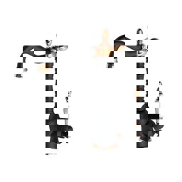 GPD Retro Tek Gövde Lavabo Bataryası siyah-rose Gold Mtl180-s-r küçük görsel