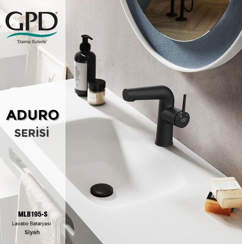 GPD Aduro Lavabo Bataryası Siyah Mlb195-s küçük görsel