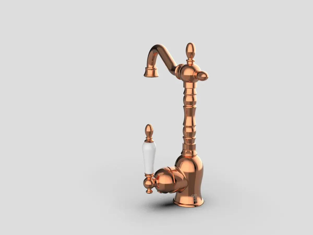 GPD Retro Tek Gövde Lavabo Bataryası rose Gold Mtl180-r küçük görsel