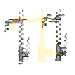 GPD Retro Tek Gövde Lavabo Bataryası sarı Antik Eskitme Mtl180-so küçük görsel