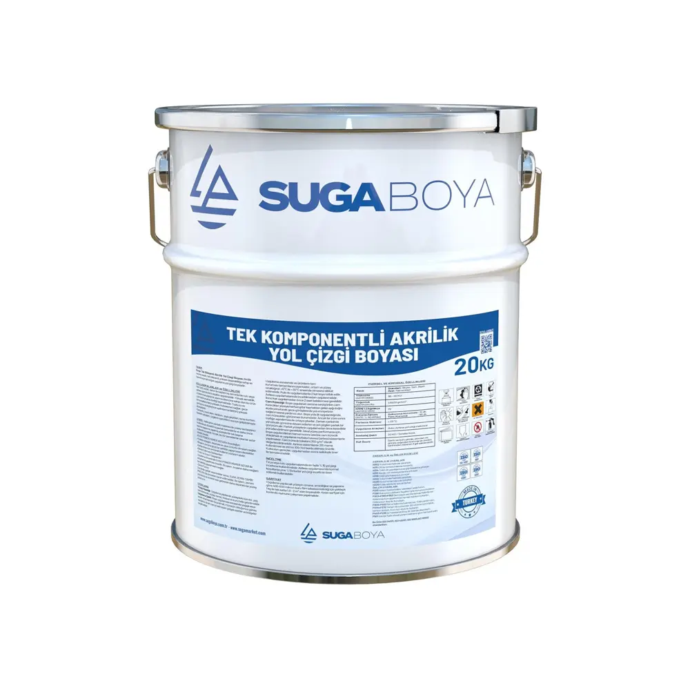 Suga Tek Komponentlı Akrilik Yol Çizgi Boyası 20 Kg görseli