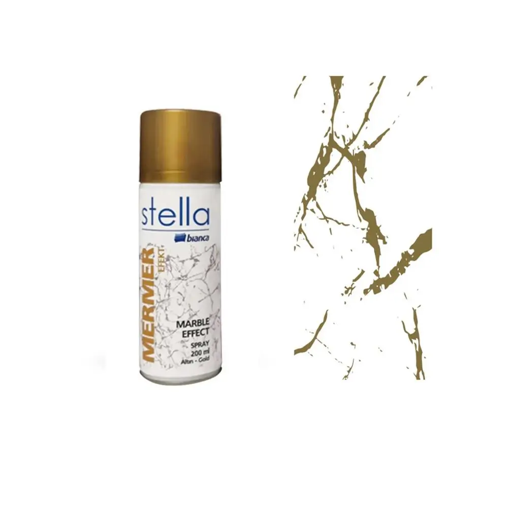 Bianca Stella Mermer Efekti Sprey 200 Ml Altın küçük görsel