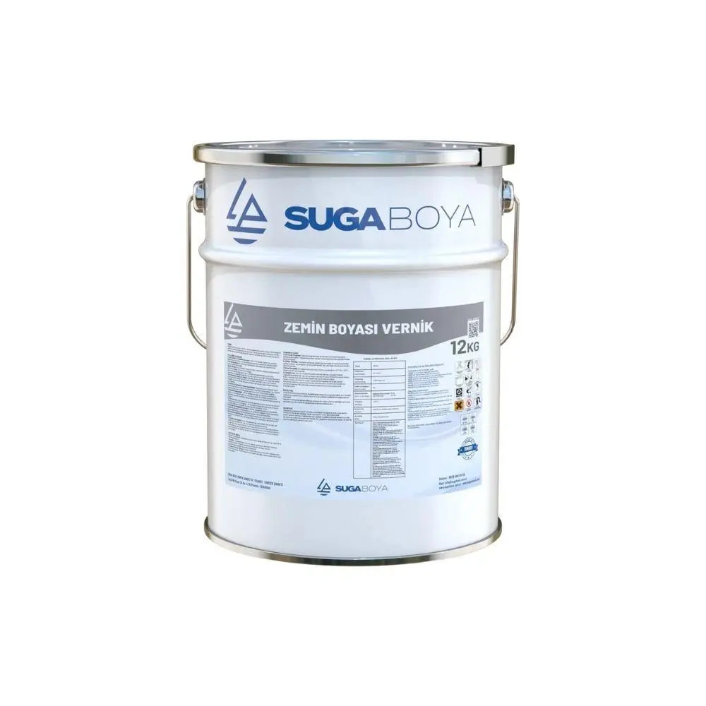 Suga Zemin Boyası Vernik Şeffaf 12 Kg görseli