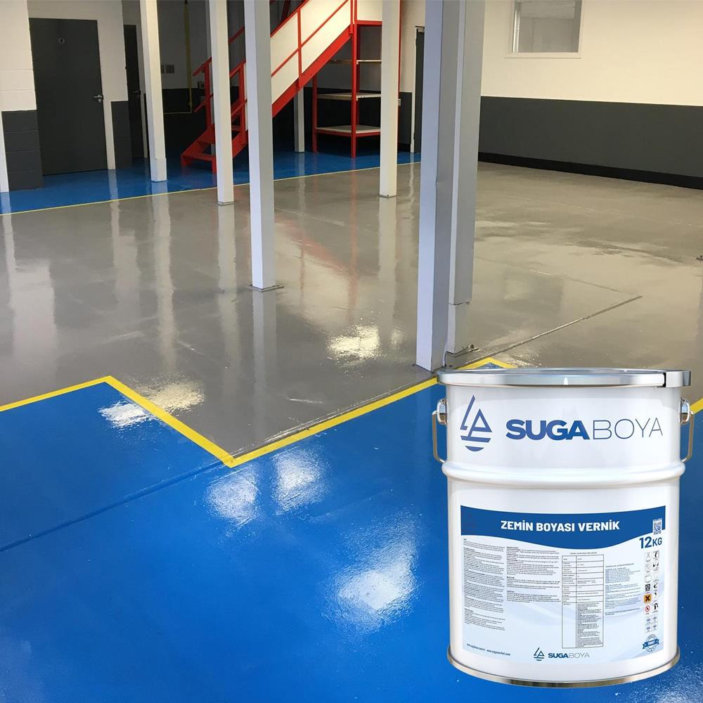 Suga Zemin Boyası Vernik Şeffaf 12 Kg küçük görsel