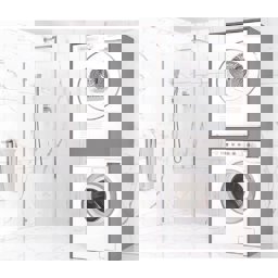 Aquanil Arya 70 Cm Çamaşır ve Kurutma Makinesi Dolabı - Antrasit küçük görsel