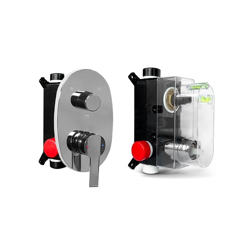 Crevo Ankastre Kare Duş Paneli Ve Sıva Altı Batarya Seti Krom Crv-403 küçük görsel