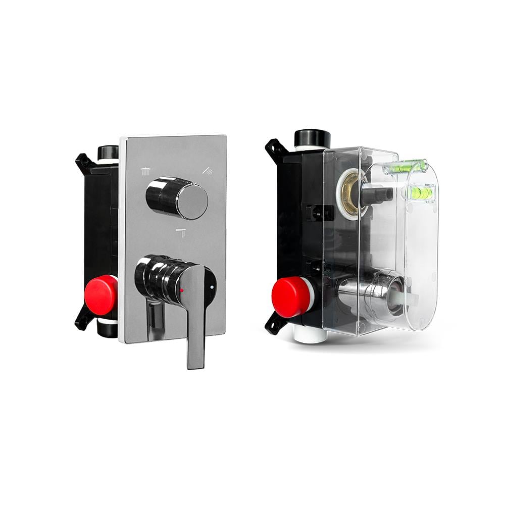 Crevo Ankastre Kare Duş Paneli Ve Sıva Altı Batarya Seti Krom Crv-403 küçük görsel