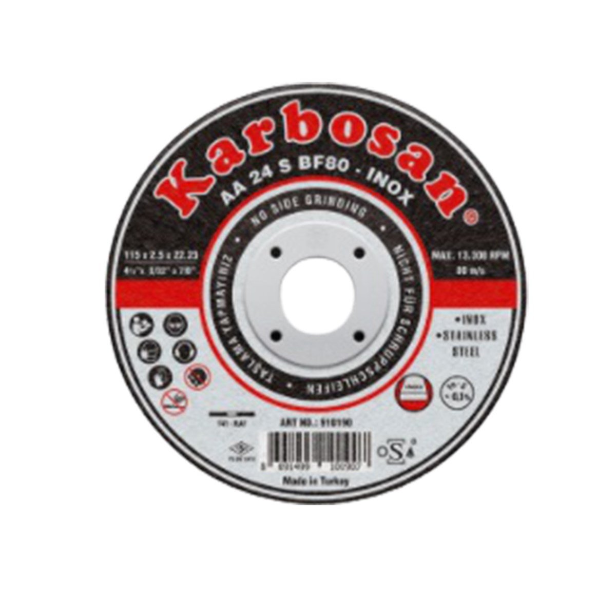 Karbosan İnox Kesici 115X2.5X22.23Mm 10190 görseli