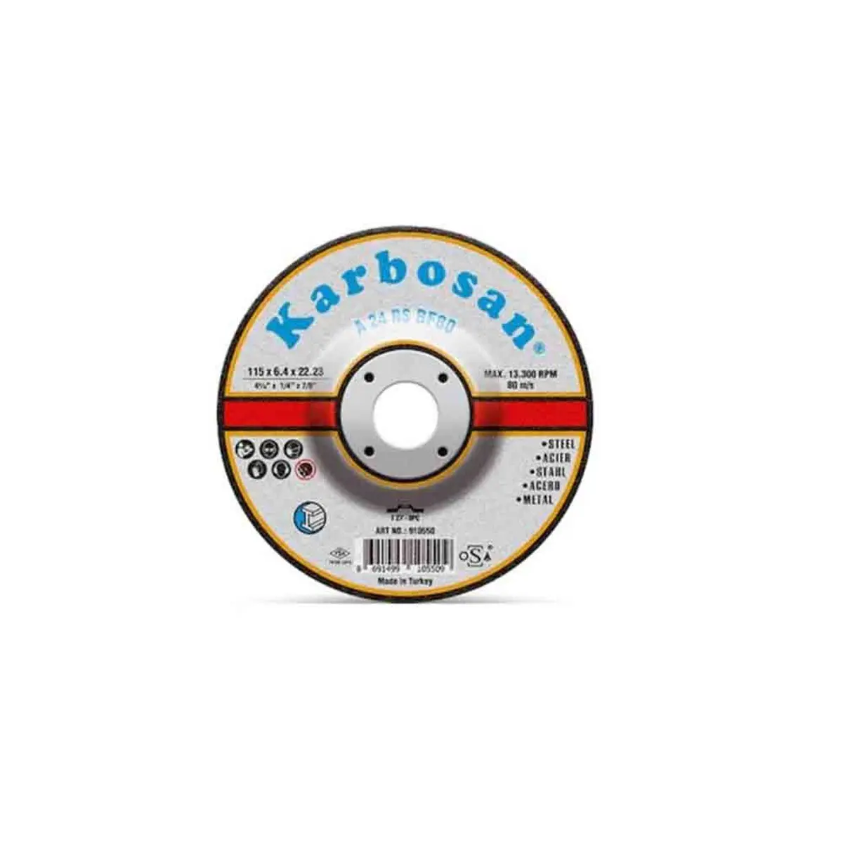 Karbosan Metal Taşlama Taşı 180X6.4X22.23Mm 10570 görseli