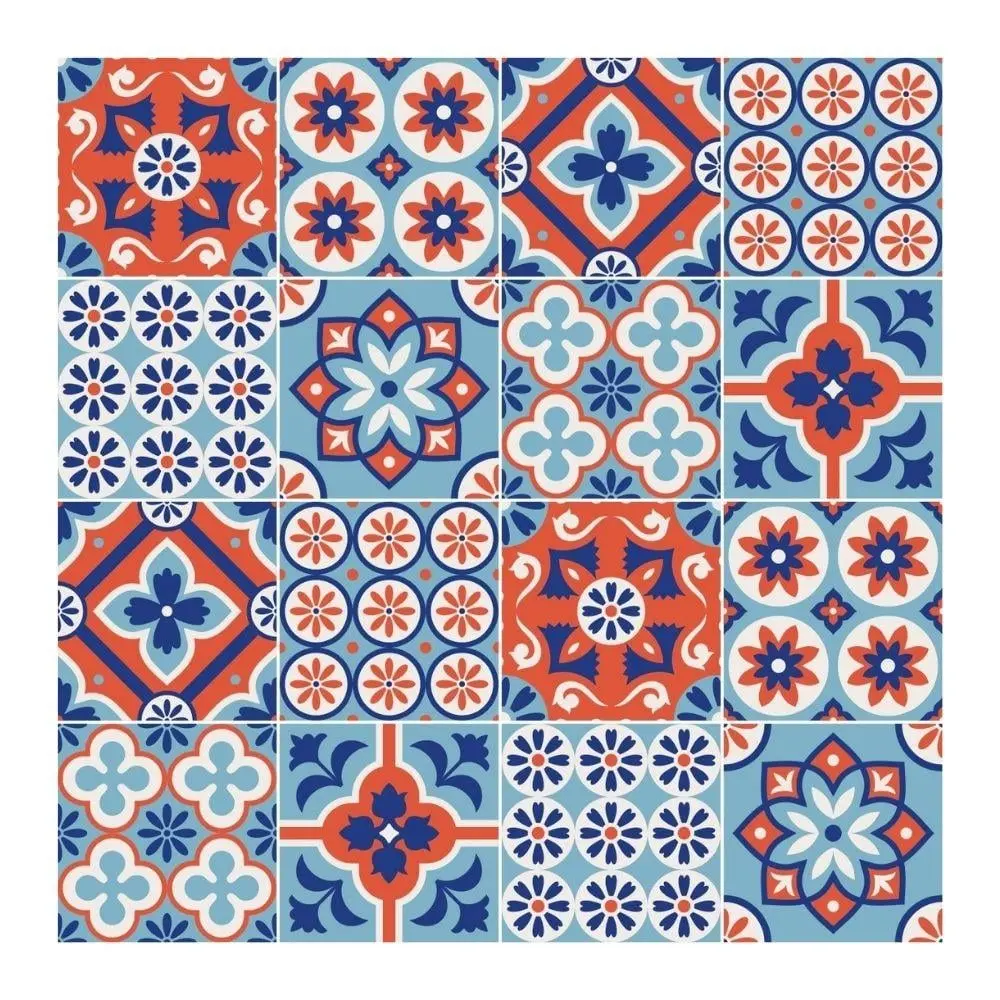 Boss Tape Yapışkanlı Pvc Karo Floral Portugal 30x30cm görseli