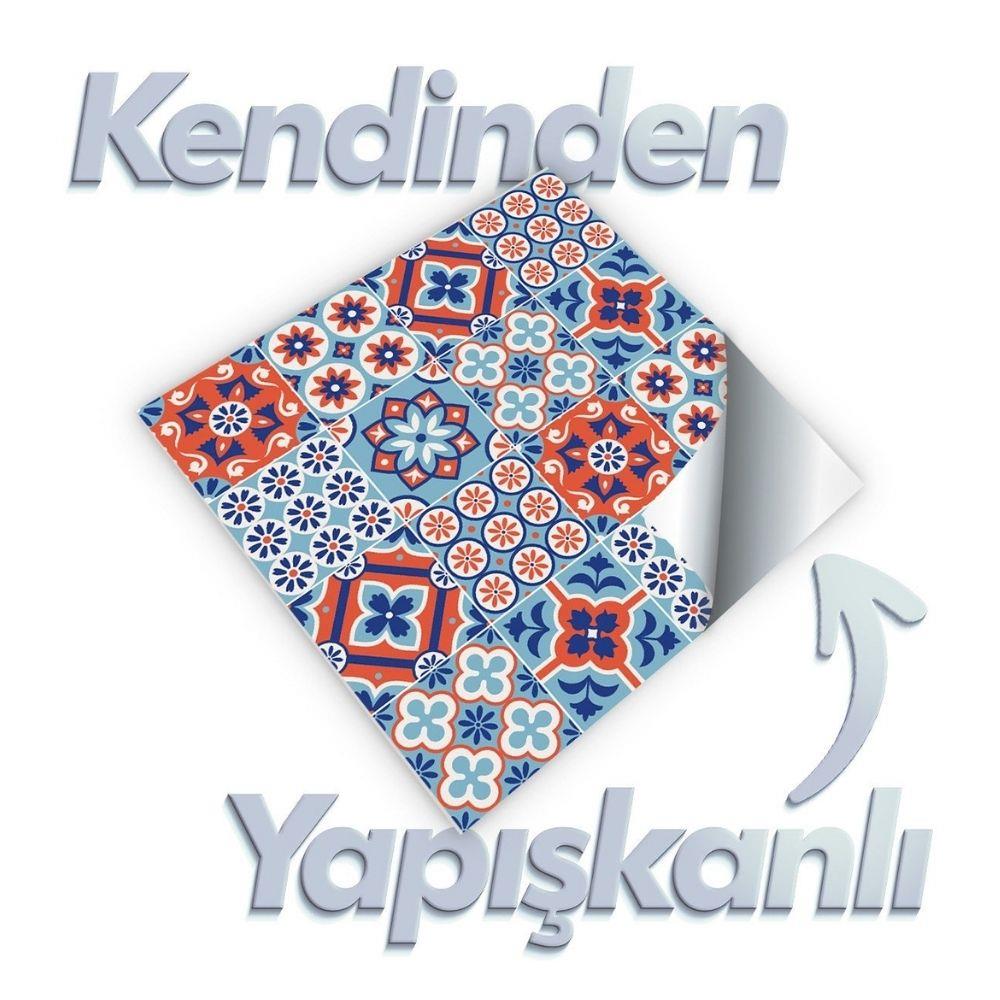 Boss Tape Yapışkanlı Pvc Karo Floral Portugal 30x30cm küçük görsel