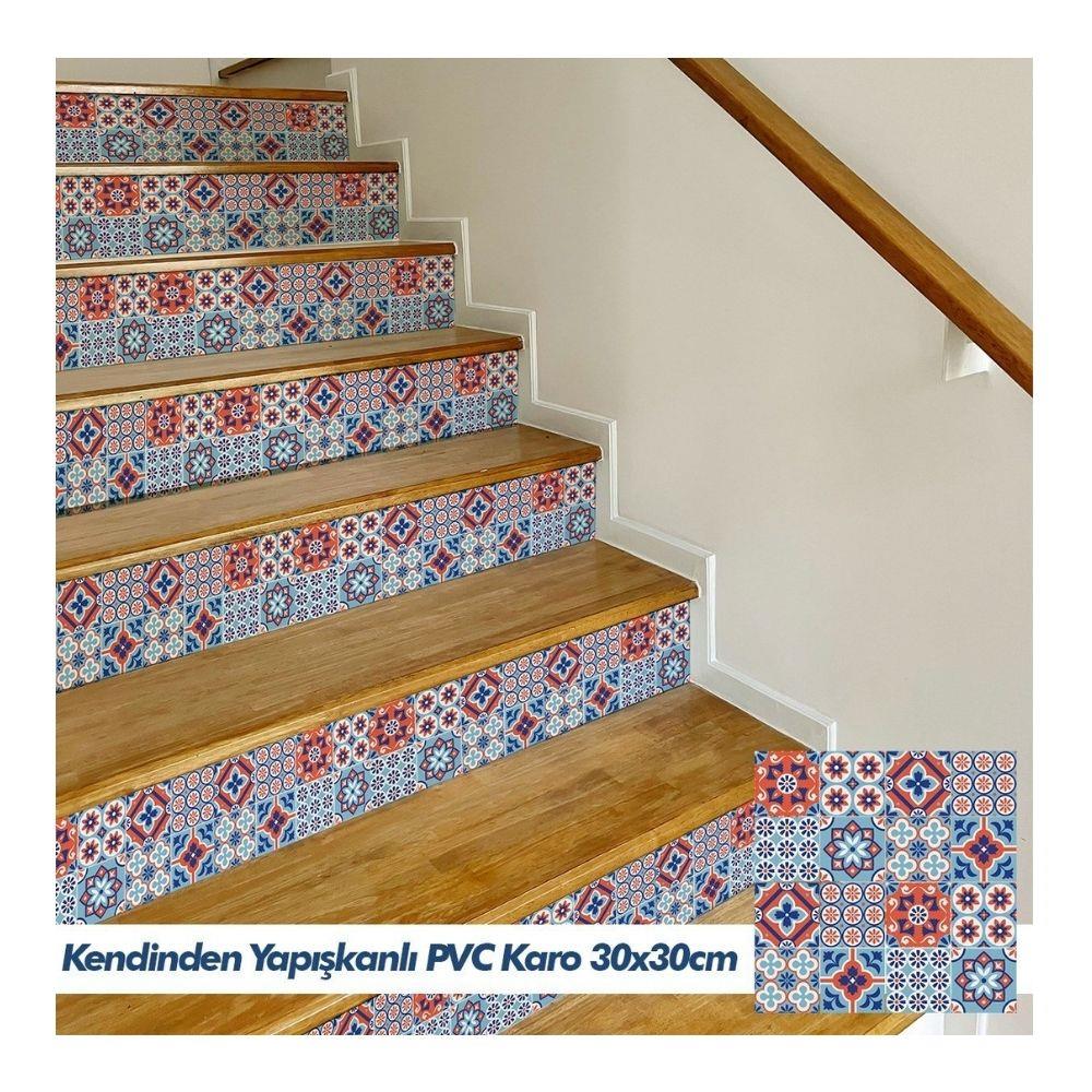 Boss Tape Yapışkanlı Pvc Karo Floral Portugal 30x30cm küçük görsel