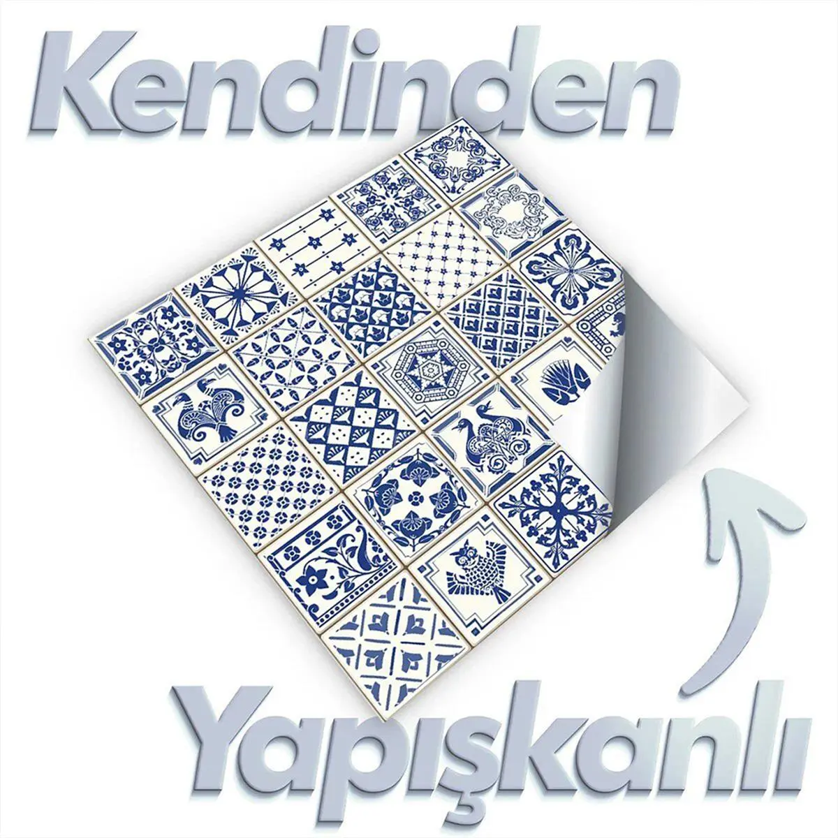 Boss Tape Yapışkanlı Pvc Karo Indıgo 30x30cm küçük görsel