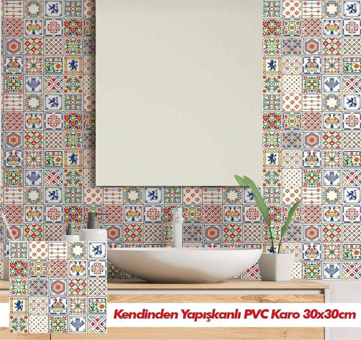 Boss Tape Yapışkanlı Pvc Karo Portugal 30x30cm görseli