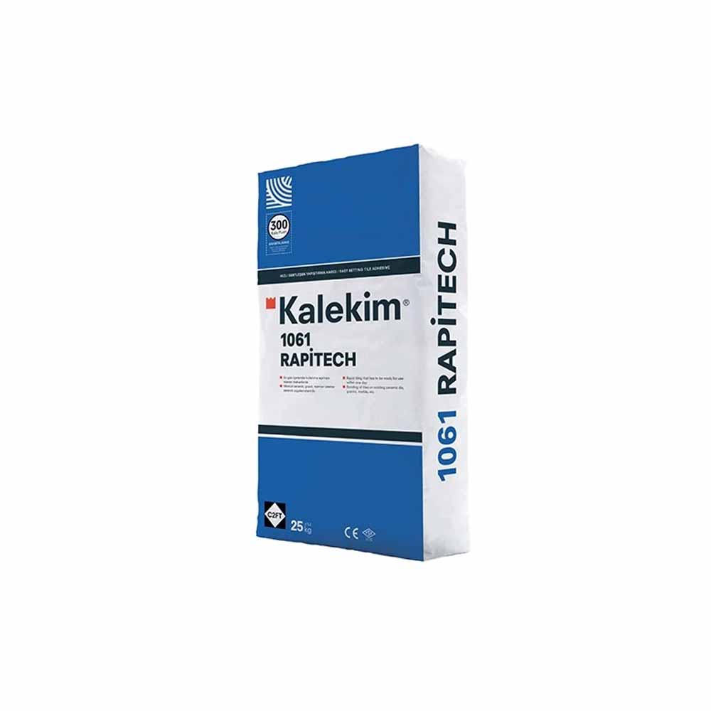 Kalekim 1061 Rapitech Hızlı Sertleşen Yapıştırma Harcı Gri 25 Kg (C2Ft) görseli