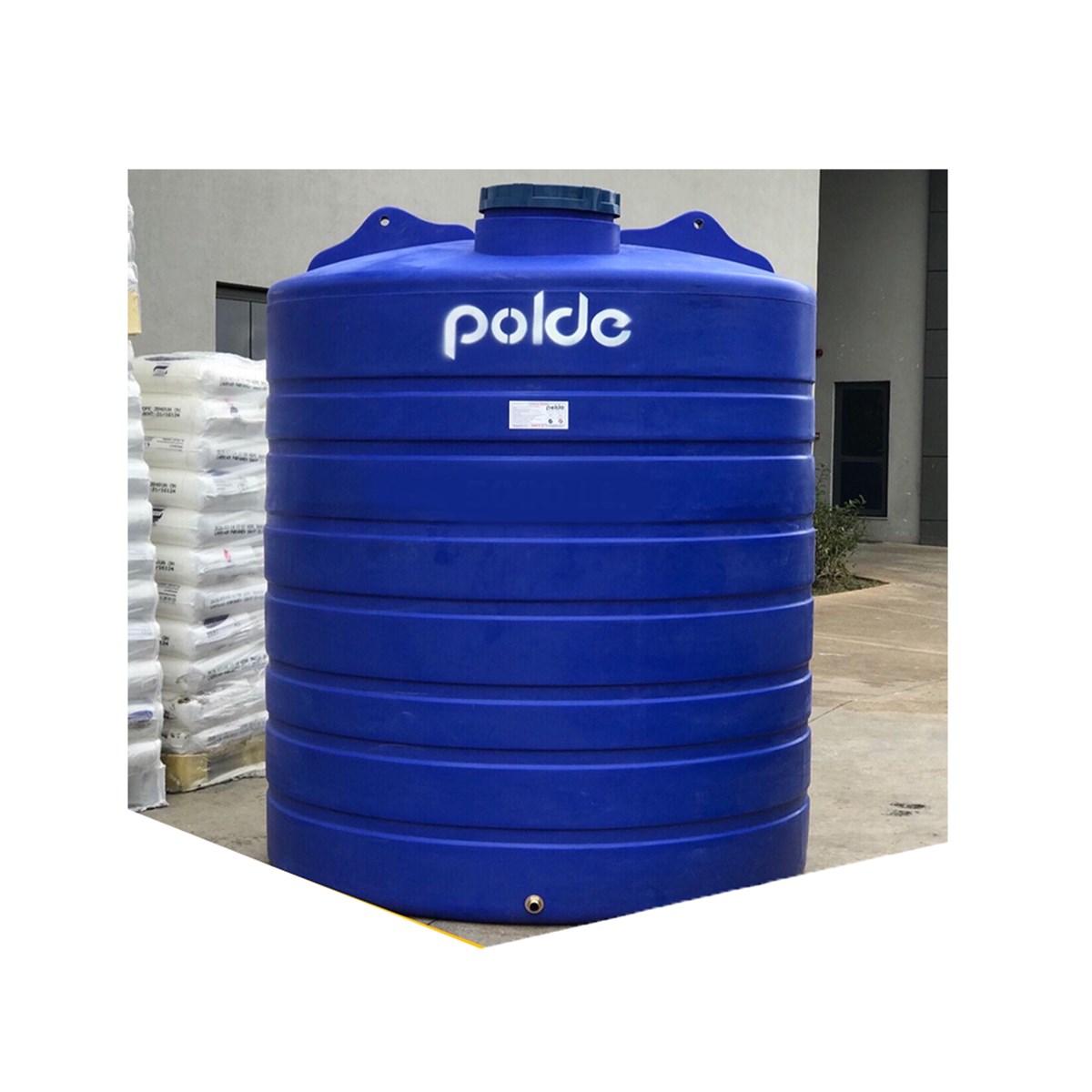 Polde Polietilen Çift Katlı Dik Mavi Su Deposu 300 Lt görseli