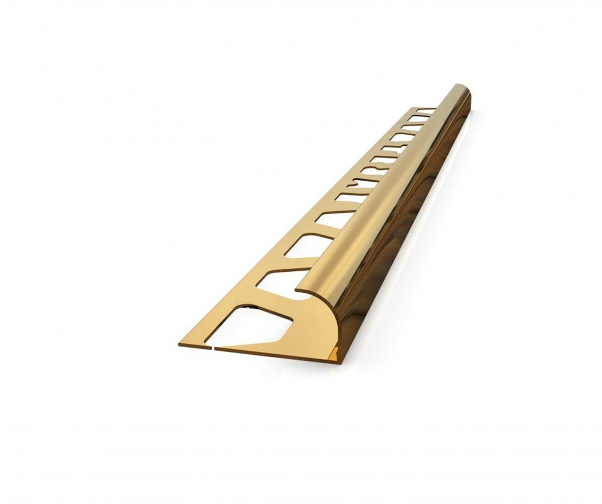 10Mm Sarı Alüminyum Dış Köşe Fayans Çıtası görseli