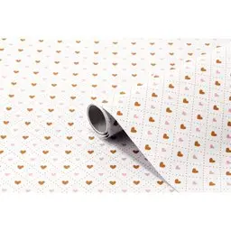 Bigpoint Yapışkanlı Folyo 45cm X 2metre Kalp Desen No:49 küçük görsel