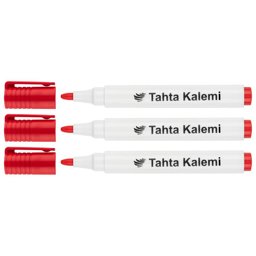 Lotte Tahta Kalemi 3'lü Kırmızı küçük görsel