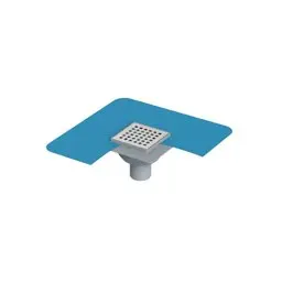 Maxiflow Tekstil Membranlı Paslanmaz Izgaralı Yer Süzgeci 10X10 Ø100 (Alt Çıkış) 14136 küçük görsel