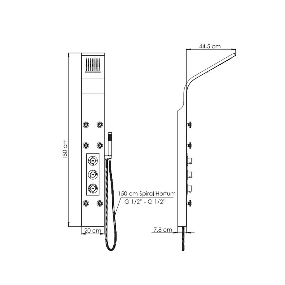 GPD Duş Paneli Bambu Dsp06 küçük görsel