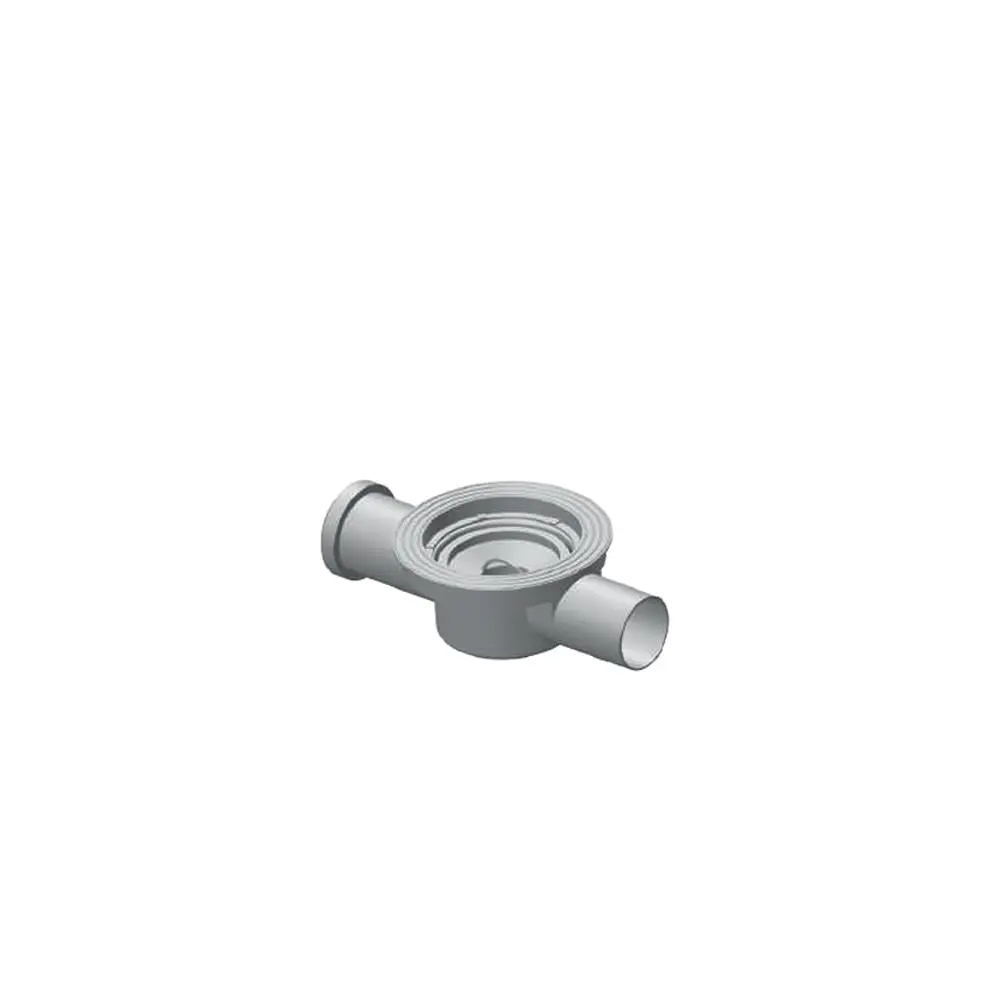 Maxiflow İki Çıkışlı 140Mm Duvar Dibi Yer Sifonu Ø50 Alt Gövde 34304 görseli